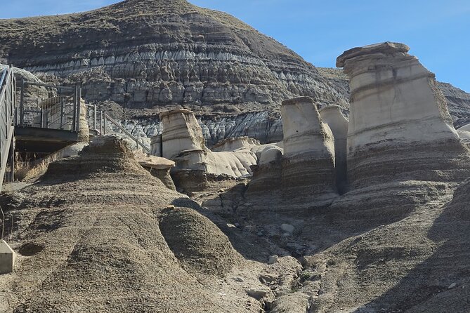 1 Day Guided Drumheller Tour: Calgary to Dinosaur Badlands - Hoodoos: short walk, strange rock formations