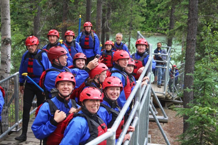 5-Hour Fraser River Rafting in Jasper National Park - The Rearguard Falls portage