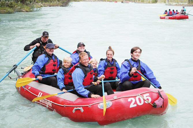 Athabasca Expressway Whitewater Rafting - Pulling out, warming up, and returning to town