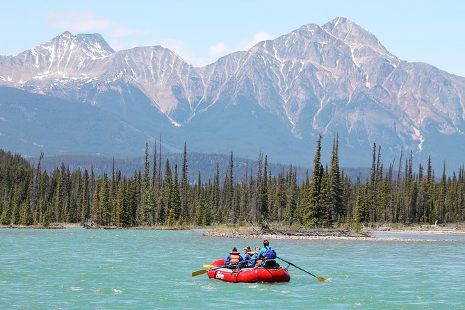 Athabasca Expressway Whitewater Rafting - The safety briefing and raft setup
