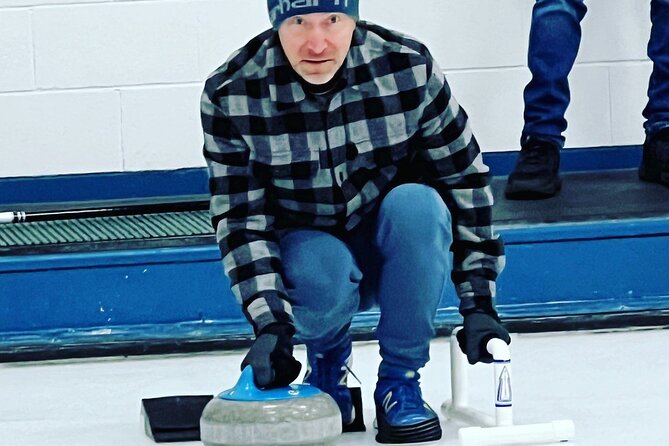 Awesome Curling Experience - Getting onto the ice with sliders and brooms