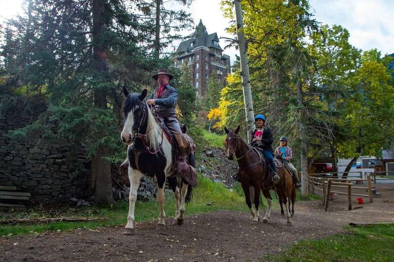 Banff: 4-Hour Sulphur Mountain Intermediate Horseback Ride - Bow Falls and the second river crossing