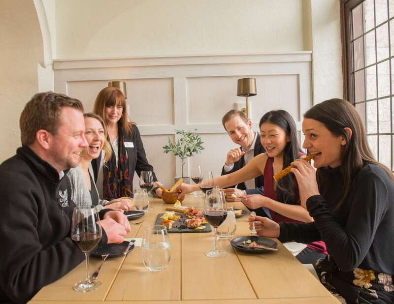 Banff: Castle Food Experience at Banff Springs Hotel - Flatbreads and a closer look at the wine cellar