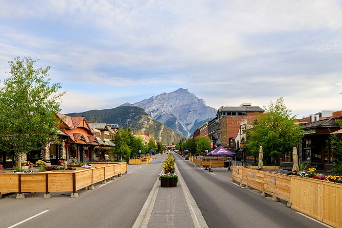 Banff Highlights E-Bike Tour - Starting at Bear Street and crossing the Bow River