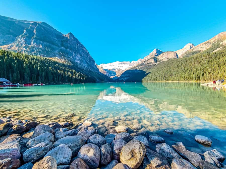 Banff: Lake Louise,Lake Minnewanka,Emerald Lake & Banff Town - Natural Bridge and the force of the Kicking Horse River