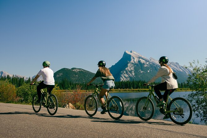 Banff Nature E-bike Tour - Starting beside the Bow River at the Banff Canoe Club