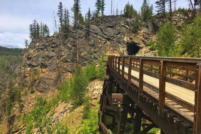 Bicyle Tour on Historical Kettle Valley Railway from Myra Canyon to Penticton - Myra Canyon starts with trestles and wide Okanagan views