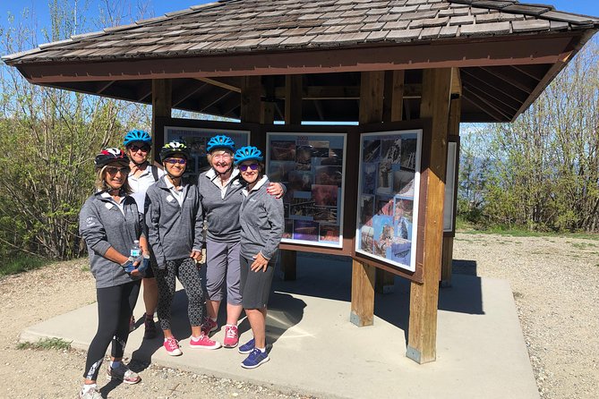 Bicyle Tour on Historical Kettle Valley Railway from Myra Canyon to Penticton - Chute Lake marks the middle of the ride