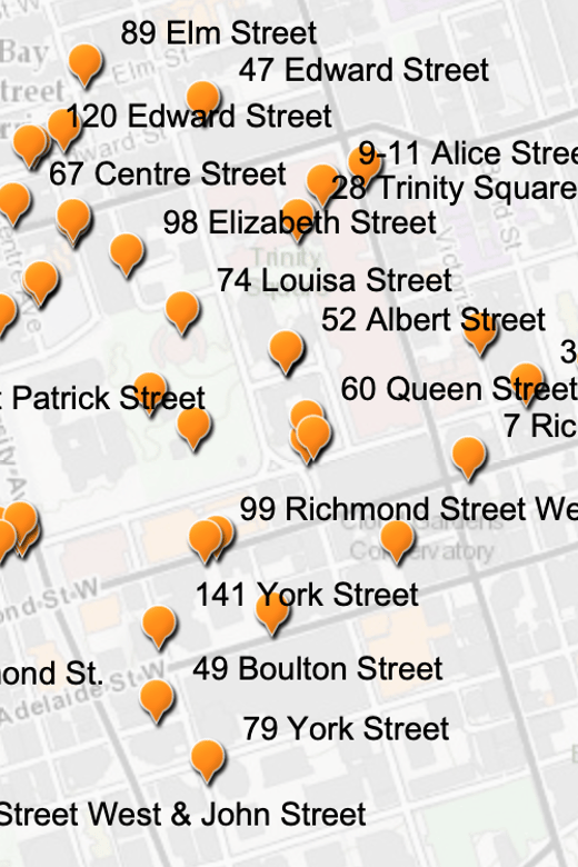 Brothels of Old Toronto Walking Tour - Following the Brothel Map of 1800s Toronto