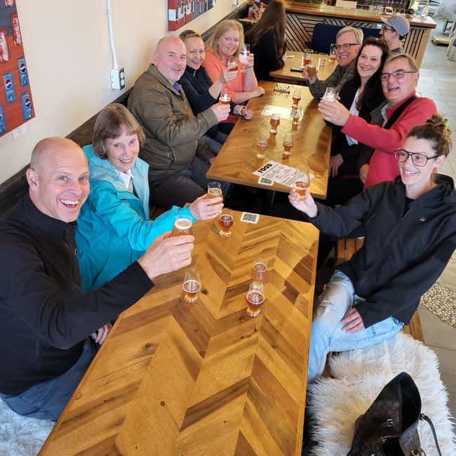 Calgary: Brewery Tours at Award Winning Venues - The van ride between three beer districts