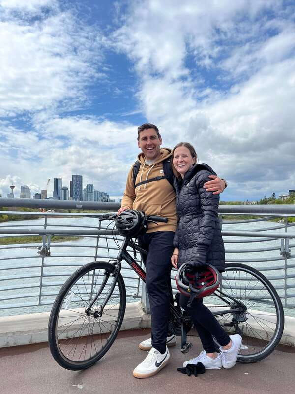Calgary: City Bike Tour, Highlights and Bow River - The view from Scotsman’s Hill
