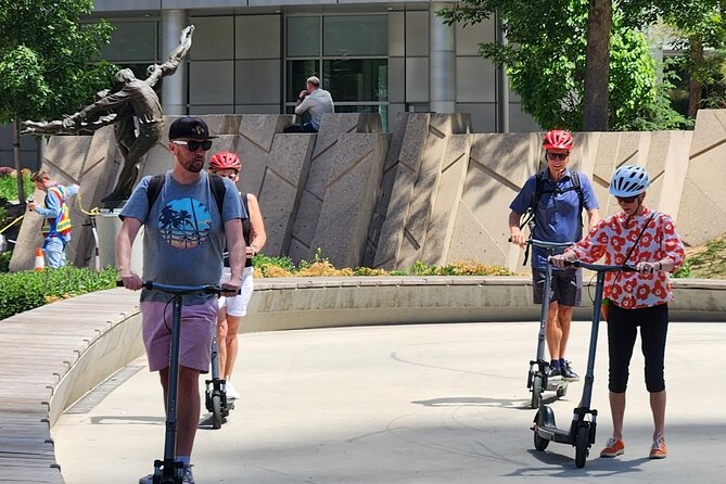 Calgary City Highlights 2 Hour E-Scooter Tour - Central Memorial Park and the downtown ride