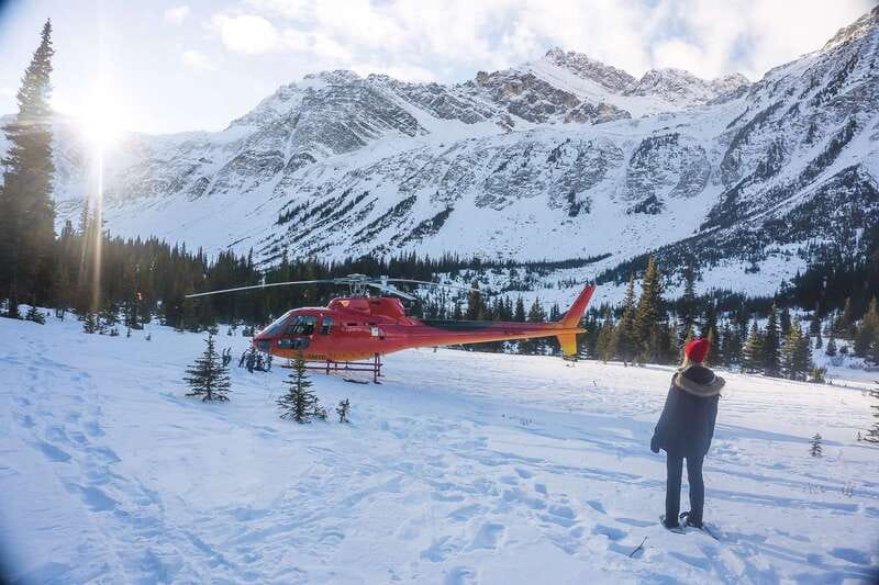 Canadian Rockies: Abraham Lake Ice Bubbles Helicopter Tour - Walking on Abraham Lake to see the ice bubbles