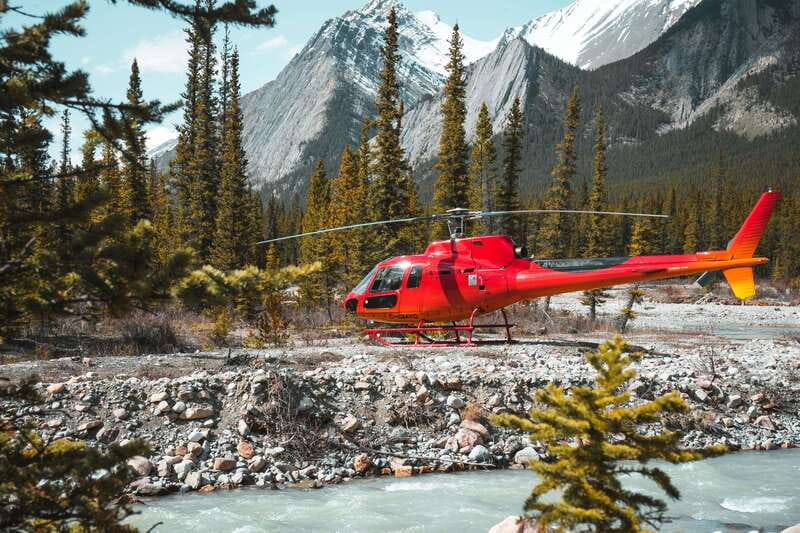 Canadian Rockies: Private Helicopter Tour and Hike for Two - Taking off above Alberta’s mountain country
