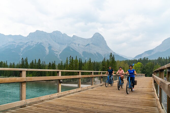Canmore’s #1 Food Bike Tour: A Must Do Mountain Experience! - Seeing the Three Sisters from the bike path