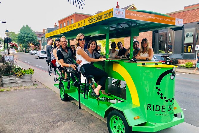 Charlottetown waterfront SOLAR PartyBike food & drink experience! - The guide makes or breaks the ride