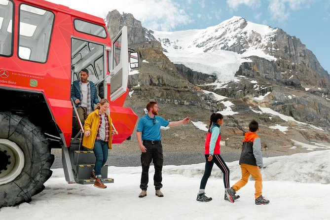 Columbia Icefield Tour with Glacier Skywalk - A glacier visit made easy by a giant red vehicle
