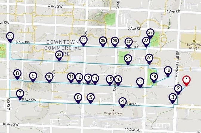 Downtown Calgary a Smartphone Audio Walking Tour - How the phone system works in real use