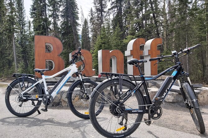eBike and Hike Banff to Johnston Canyon small group guided program - The Bow Valley Parkway by bike
