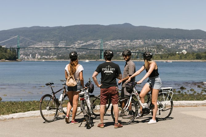 Epic Electric Bike Tour by Cycle City Tours - Starting on Hornby Street with a small group