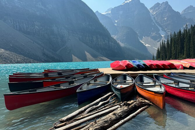 From Banff: Affordable Moraine Lake and Lake Louise Shuttle Bus - Two Rocky Mountain icons in one half-day