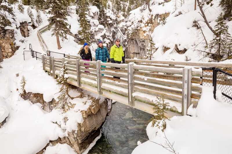 From Banff: Marble & Johnston Canyon Icewalk Combo - Johnston Canyon: catwalks, blue ice, and the Lower Falls