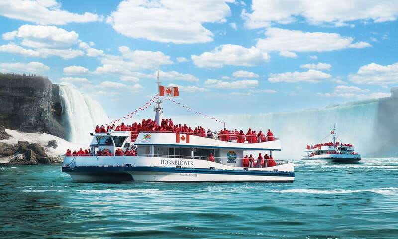 From Niagara Falls Canada Tour Boat, Lunch, Journey, Skylon - Hornblower Niagara Cruises, where the mist begins