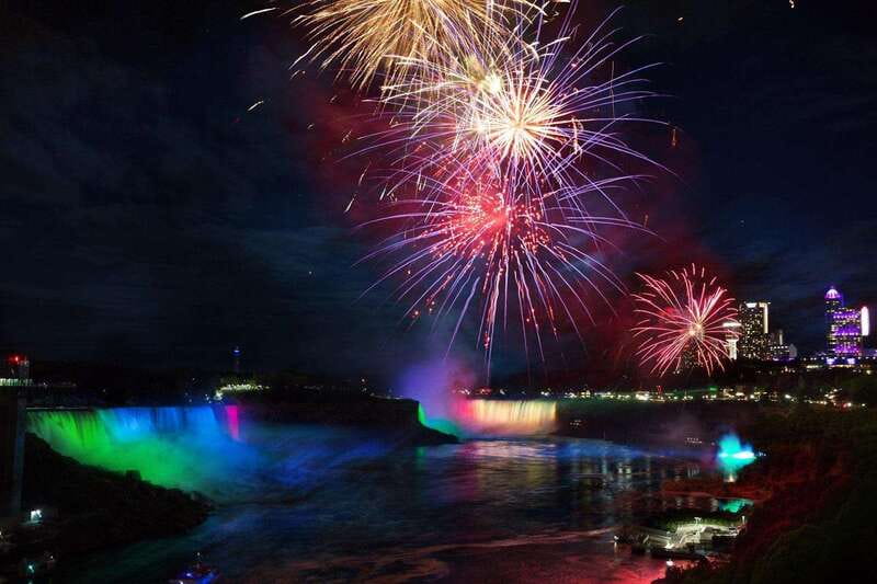 From Toronto: Winter Festival of Lights Niagara Falls Tour - Riding up to the Skylon Tower