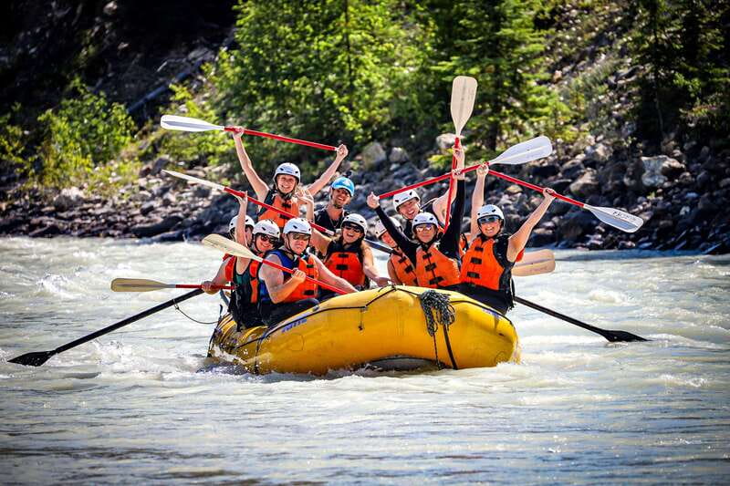 Golden, BC: Kicking Horse River Family Rafting with Lunch - A 45-minute BBQ beside the river