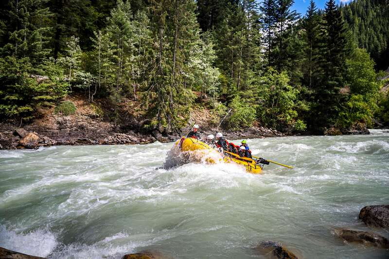 Golden, BC: Kicking Horse River Whitewater Raft Experience - The calm upper canyon comes first