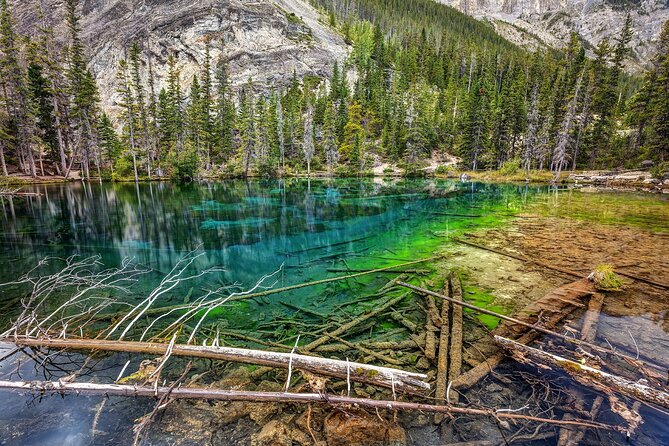 Grassi Lake and Grotto Canyon Hiking Calgary/Canmore/Banff - Walking into Grotto Canyon on the frozen creek