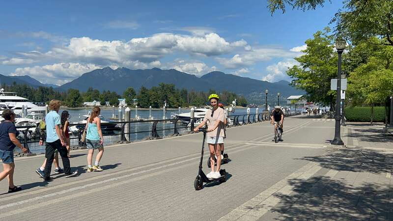 Great Vancouver EUC & E-scooters loop tour - Granville Island Public Market, the tour’s best pause