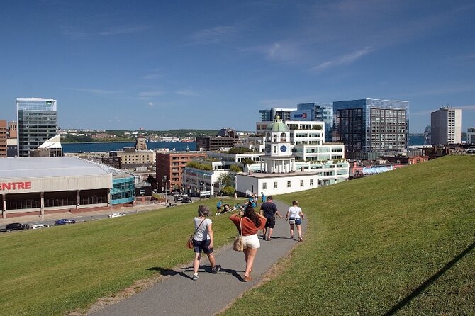 Halifax Small Group Walking Tour with Citadel + Maritime Museum - Walking toward the Citadel and its Clock Tower
