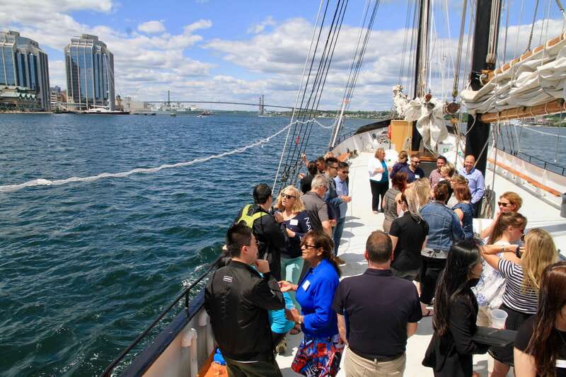 Halifax: Tall Ship Harbor Sailing Cruise with Live Music - Georges Island and the Halifax waterfront from the water