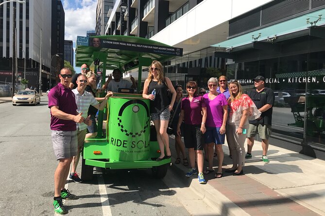 Halifax waterfront SOLAR Party Bike food & drink experience! - Pier 21, HMCS Sackville, and CSS Acadia