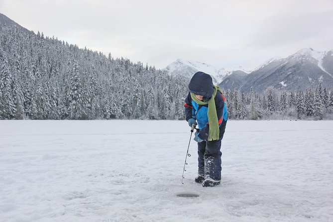 Ice Fishing Adventure in Whistler - A quiet winter break from Whistler’s ski runs