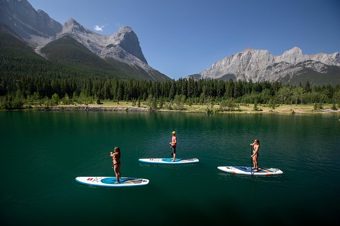 Intro to Stand Up Paddleboarding, Banff National Park - Learning with Maggie, Ryan, Spencer, and Brandon