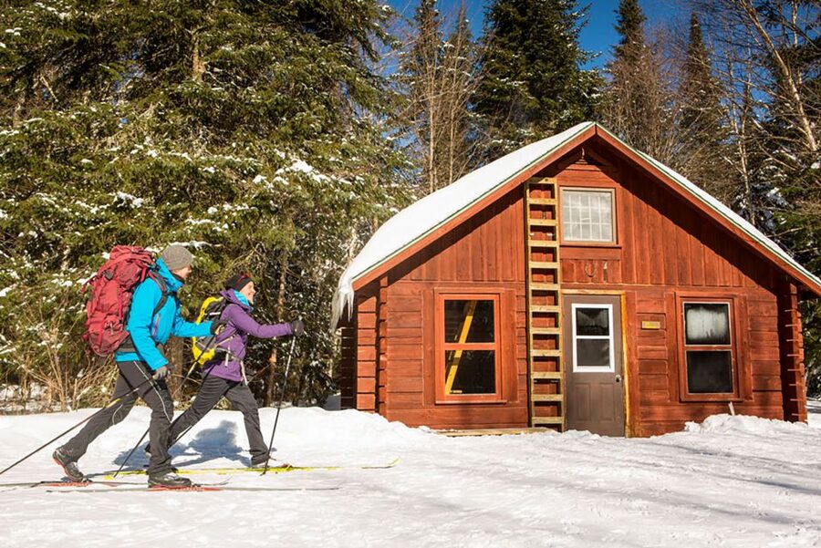 Jacques-Cartier National Park: Skiing Excursion - Getting fitted at the main lodge