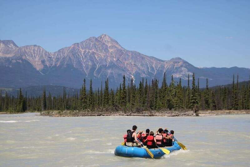 Jasper: Athabasca River Mile 5 Whitewater Rafting Tour - Meeting the Athabasca River south of Jasper