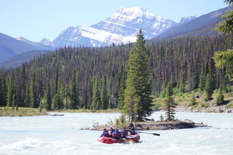 Jasper National Park Family Friendly Rafting Adventure - Arriving at Old Fort Point