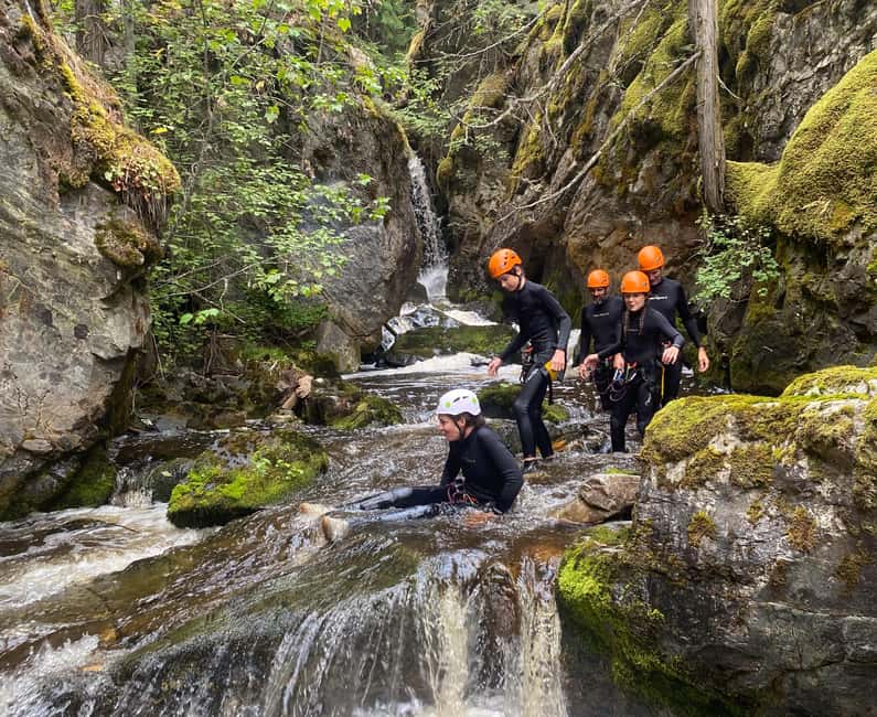 Kelowna: Adrenaline Canyoning Tour - Rappels, waterfalls, slides, and deep pools