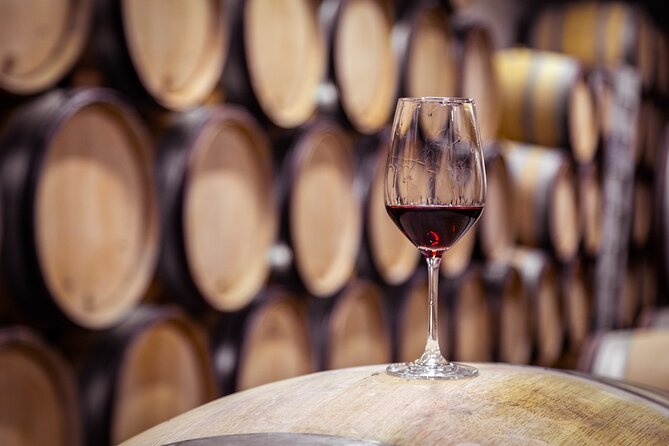 Kelowna Mystery Full Day Guided Wine Tour With 5 Wineries - Volcanic Hills brings a patio and broad wine choices