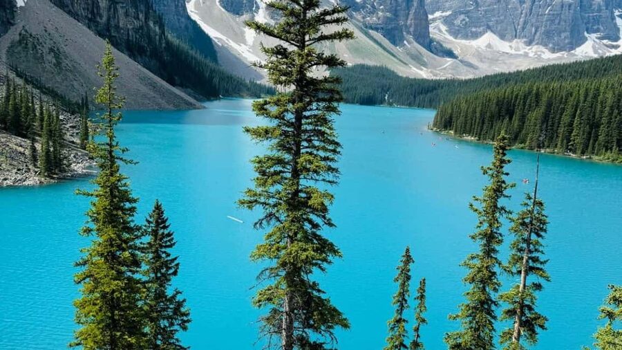 Lake Louise, Emerald Lake, Minnewanka Cruise & Banff Town - Lake Minnewanka adds scale and local stories