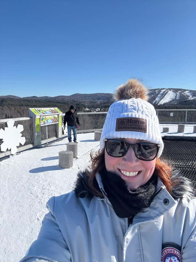 Mont-Tremblant: Treetop Observatory and Self-Guided Walk - Reaching the 40-meter observatory