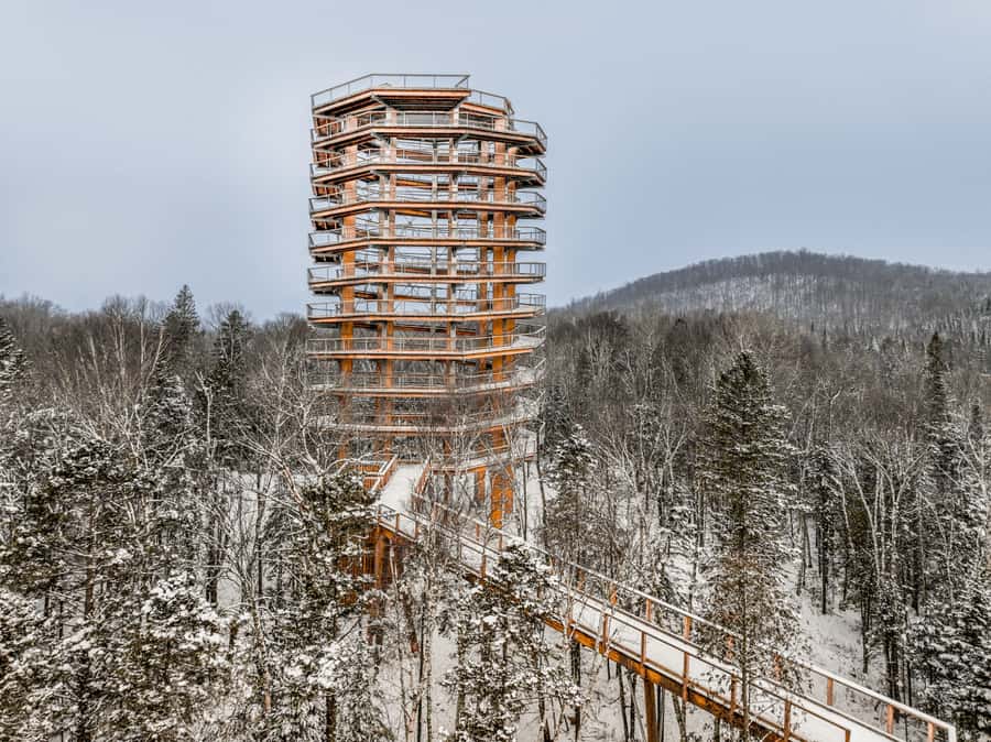 Mont-Tremblant: Treetop Observatory and Self-Guided Walk - The waterfall walkway question