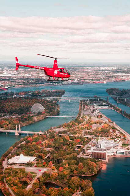 Montreal: Formula 1 Experience Helicopter Flight - Old Port, Mount Royal, and Olympic Stadium