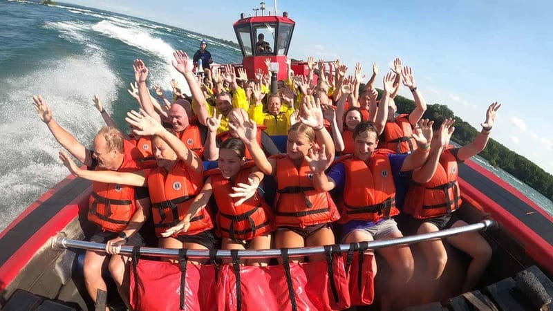 Montreal: Jet Boating on the Lachine Rapids - Ten minutes toward Champlain Bridge