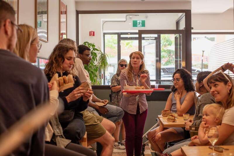 Montreal: Mile-End Foodie Walking Tour with 7 Tastings - Street-style gnocchi in a Chinese takeaway box