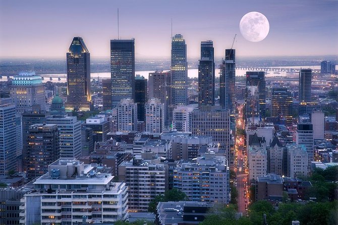 Montreal Premium Driving Night Tour with La Grand Roue Ride - Old Montreal by night