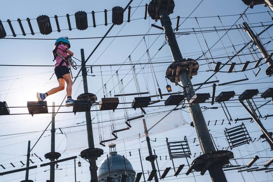 Montreal: Voiles En Voiles Aerial Park Admission Ticket - Getting started with your ticket